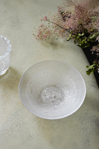 Snowmelt Frosted Clear Glass Tea Set