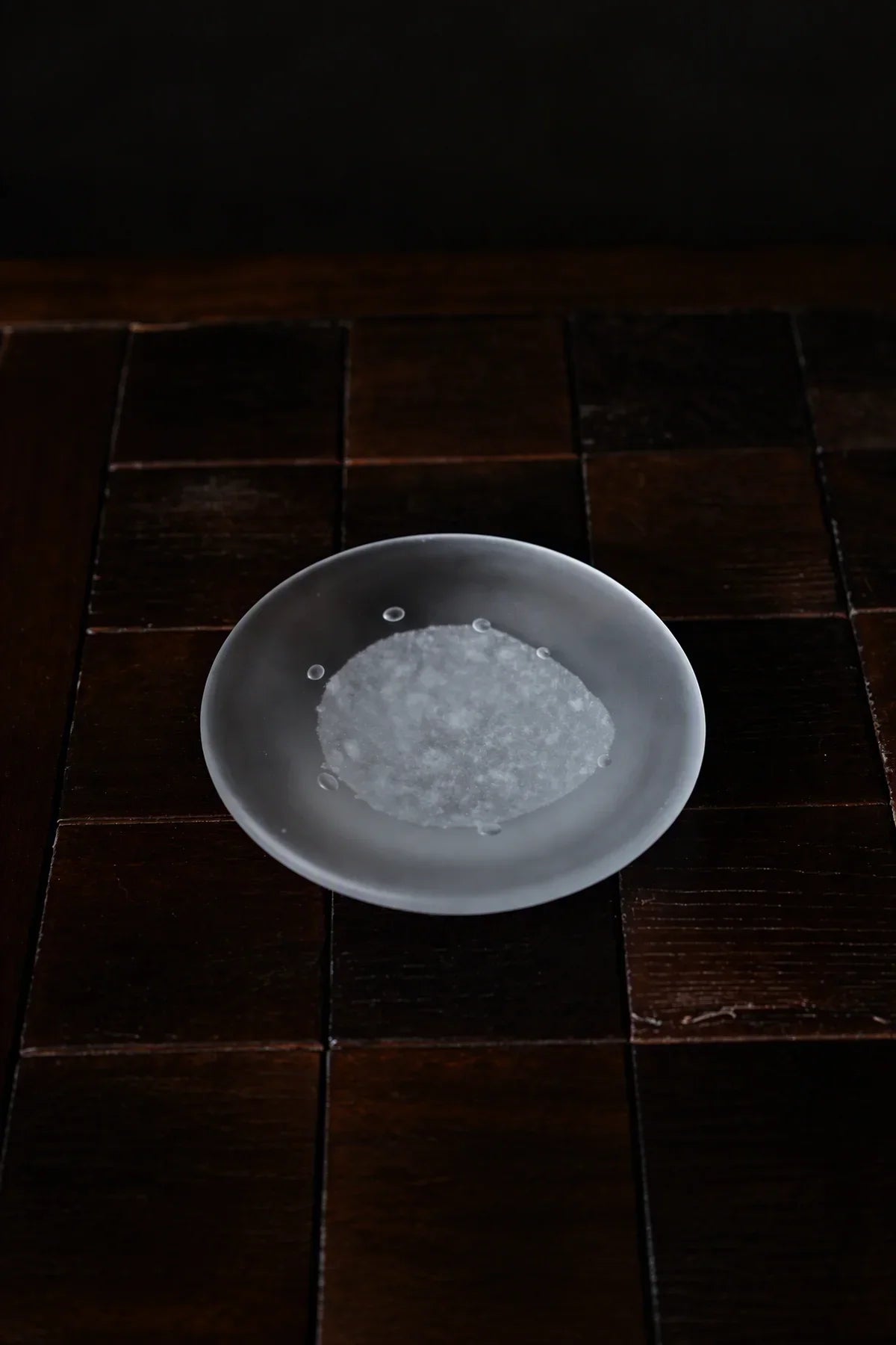 Snowmelt Frosted Clear Glass Tea Set