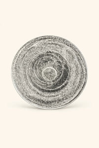 Moonlit Frosted Clear Glass Dessert Plate