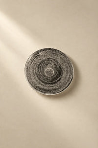 Moonlit Frosted Clear Glass Dessert Plate