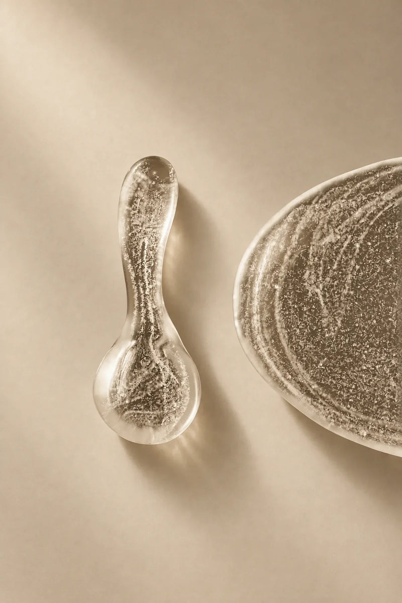 Moon Ice Frosted Glass Bowl Set