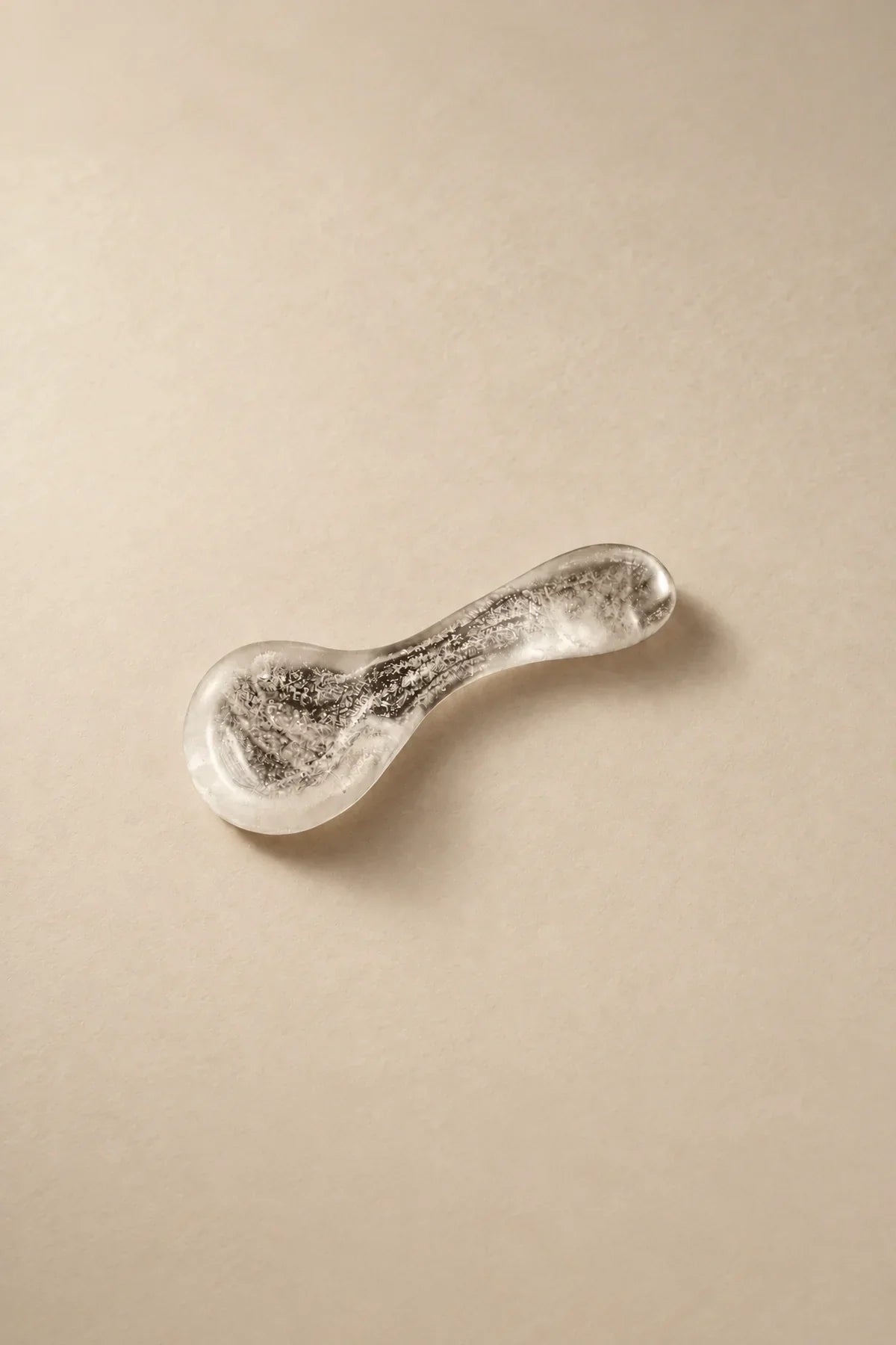 Moon Ice Frosted Glass Spoon