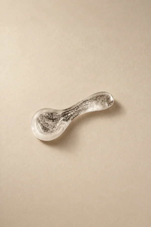 Moon Ice Frosted Glass Spoon