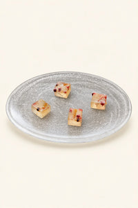Frozen Tide Frosted Clear Glass Serving Plate
