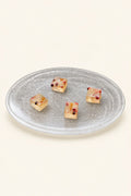 Frozen Tide Frosted Clear Glass Serving Plate
