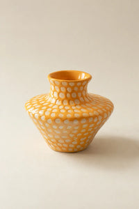 Sunspot Yellow Ceramic Flower Vase