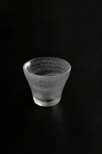Moonlit Current Frosted White Glass Cup