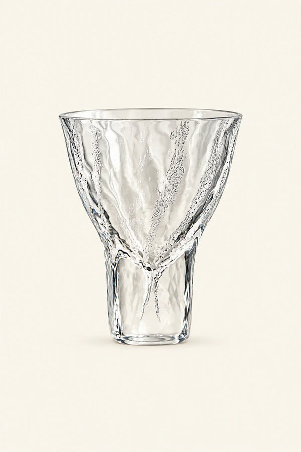 Rain Trace Clear Glass Tea Cup