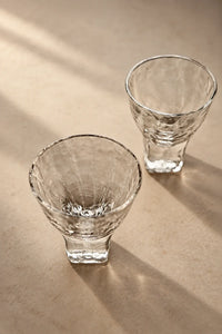 Rain Trace Clear Glass Tea Cup