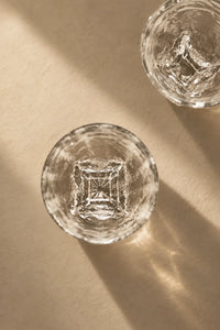 Rain Trace Clear Glass Tea Cup
