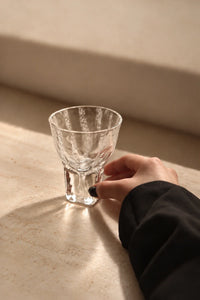 Rain Trace Clear Glass Tea Cup