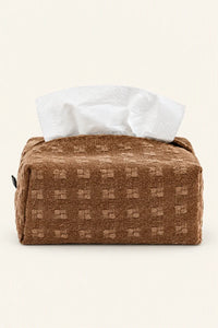 Rustic Envelope Brown Fabric Tissue Box Cover