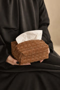 Rustic Envelope Brown Fabric Tissue Box Cover
