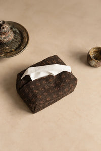 Rustic Envelope Brown Fabric Tissue Box Cover