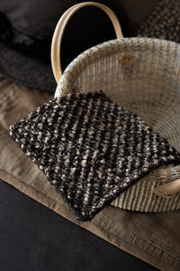 Studio Picnic Brown Mottled-Weave Textile Set
