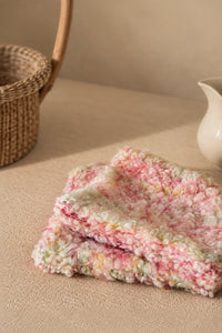 Petal Fleck Pink and Green Yarn Tissue Cover