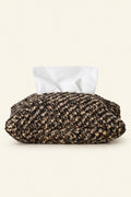 Pillow Talk Brown Speckled Fabric Tissue Cover