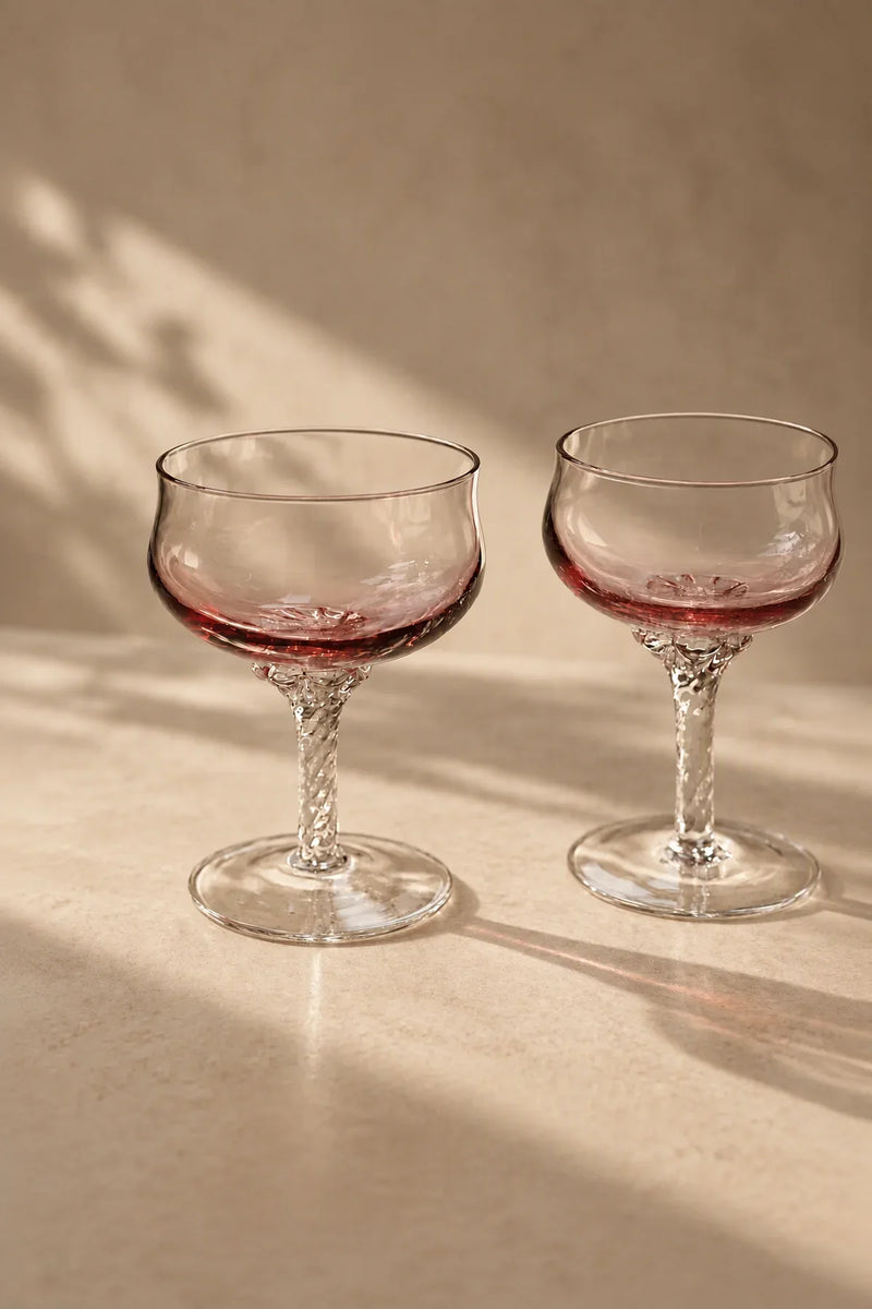 Violet Hour Amethyst Glass Cocktail Coupe