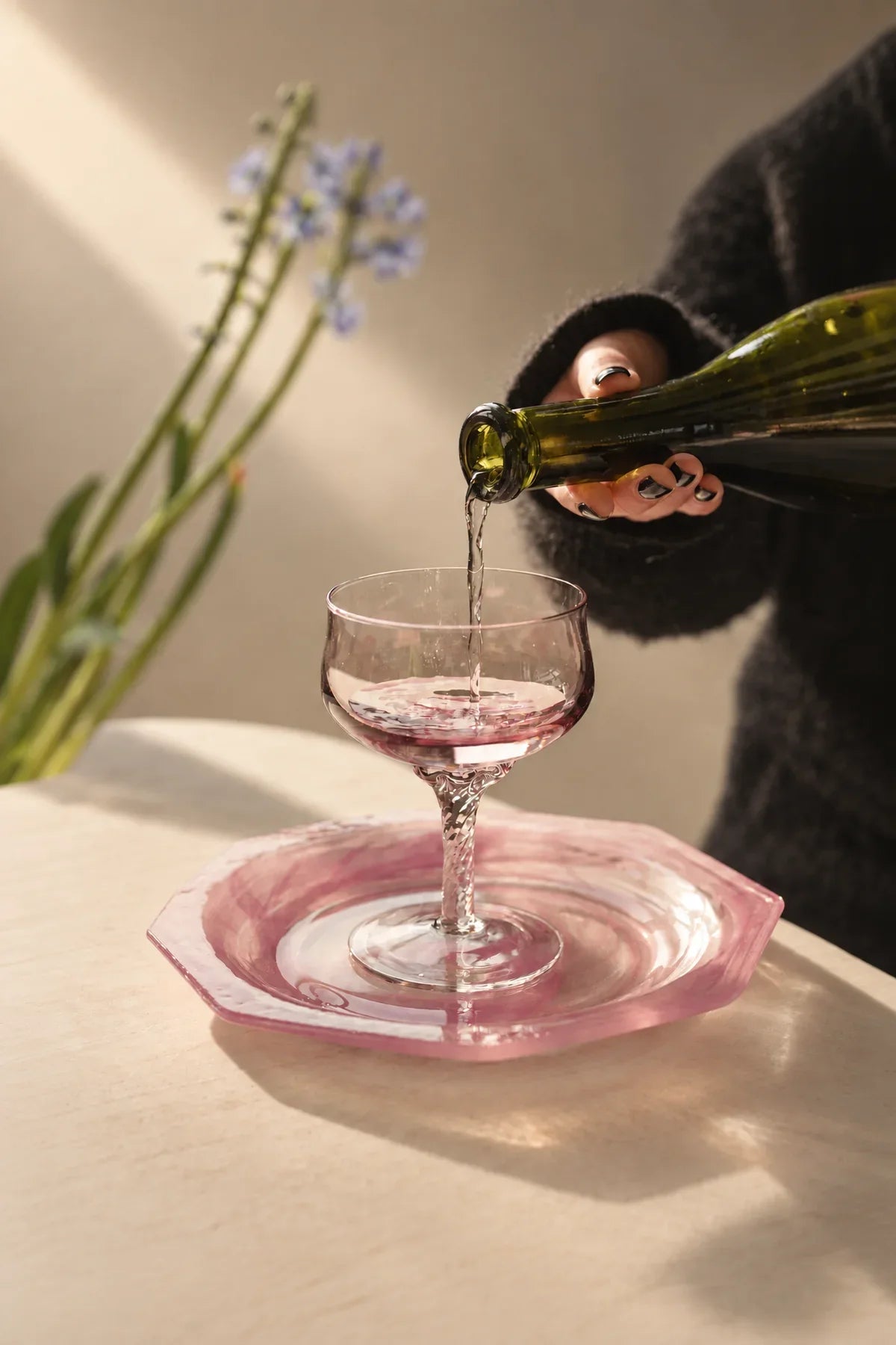 Violet Hour Amethyst Glass Cocktail Coupe