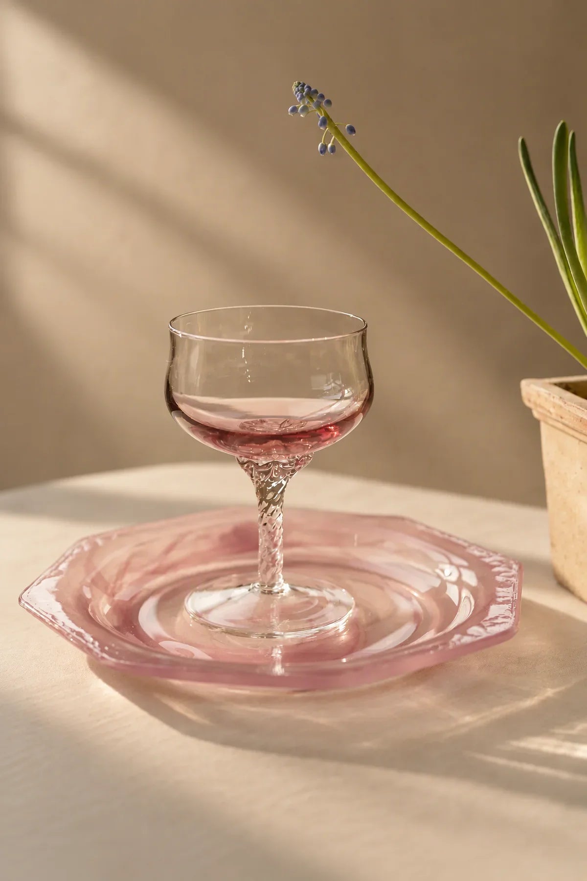 Violet Hour Amethyst Glass Cocktail Coupe