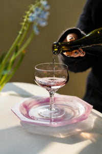 Violet Hour Amethyst Glass Cocktail Coupe