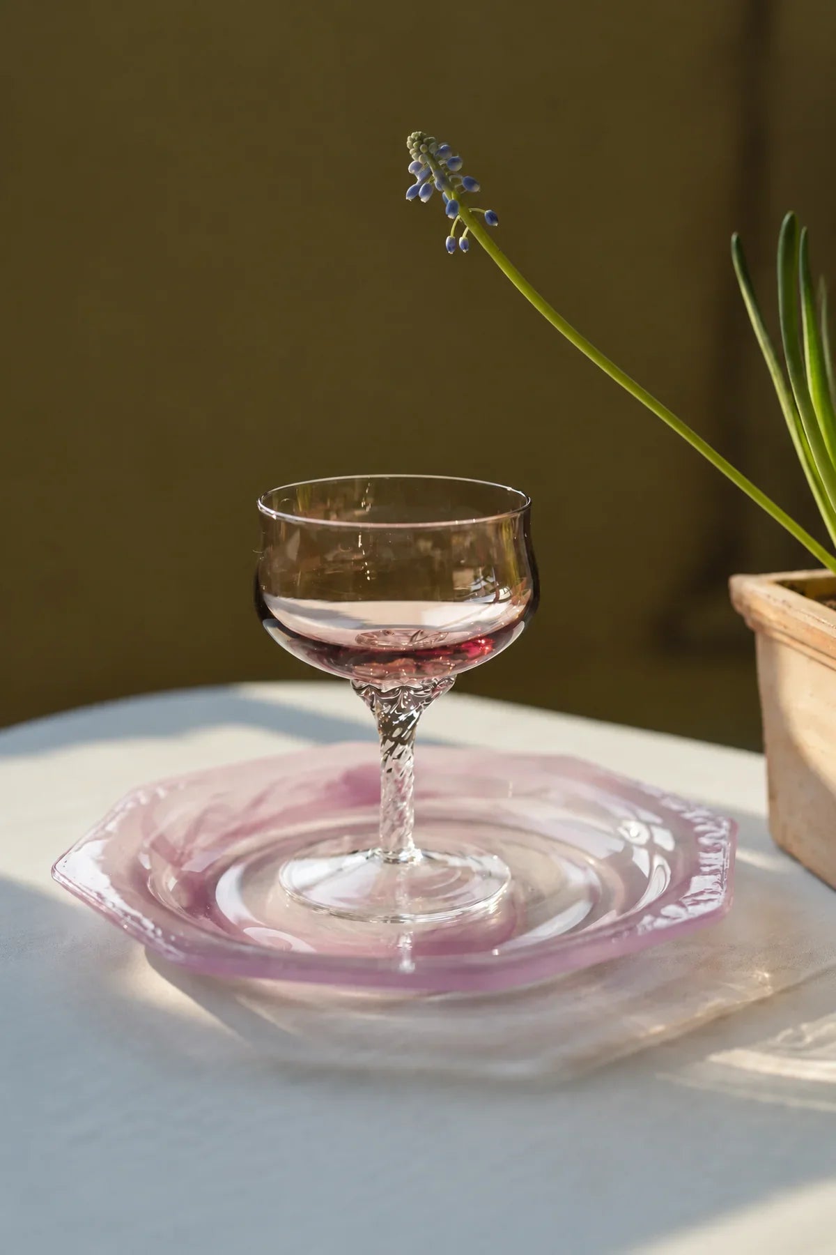 Violet Hour Amethyst Glass Cocktail Coupe
