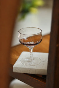 Violet Hour Amethyst Glass Cocktail Coupe
