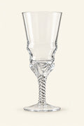Woven Light Clear Glass Goblet