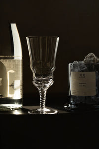 Woven Light Clear Glass Goblet
