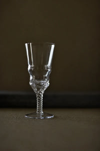 Woven Light Clear Glass Goblet