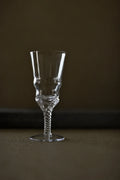Woven Light Clear Glass Goblet