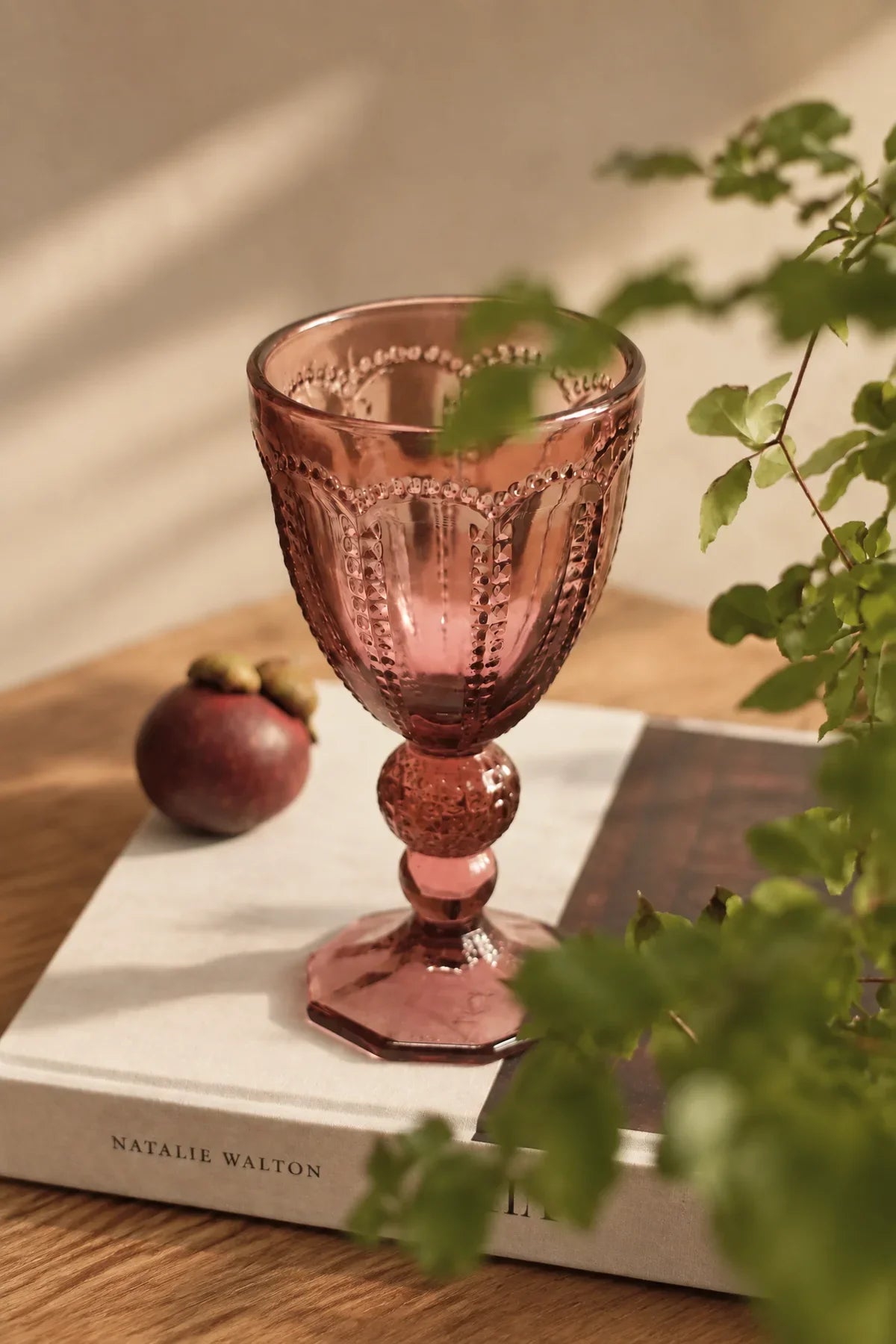 Cathedral Light Iridescent Glass Wine Goblet