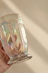 Cathedral Light Iridescent Glass Wine Goblet