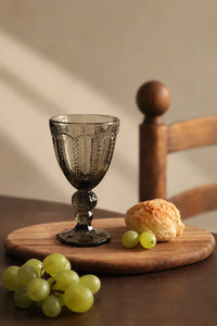Cathedral Light Iridescent Glass Wine Goblet
