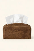 Studio Earth Brown Fabric Tissue Box Cover