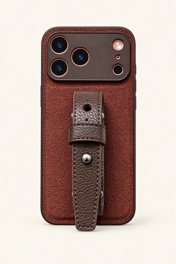Heritage Belted Brown Leather-Look Phone Case