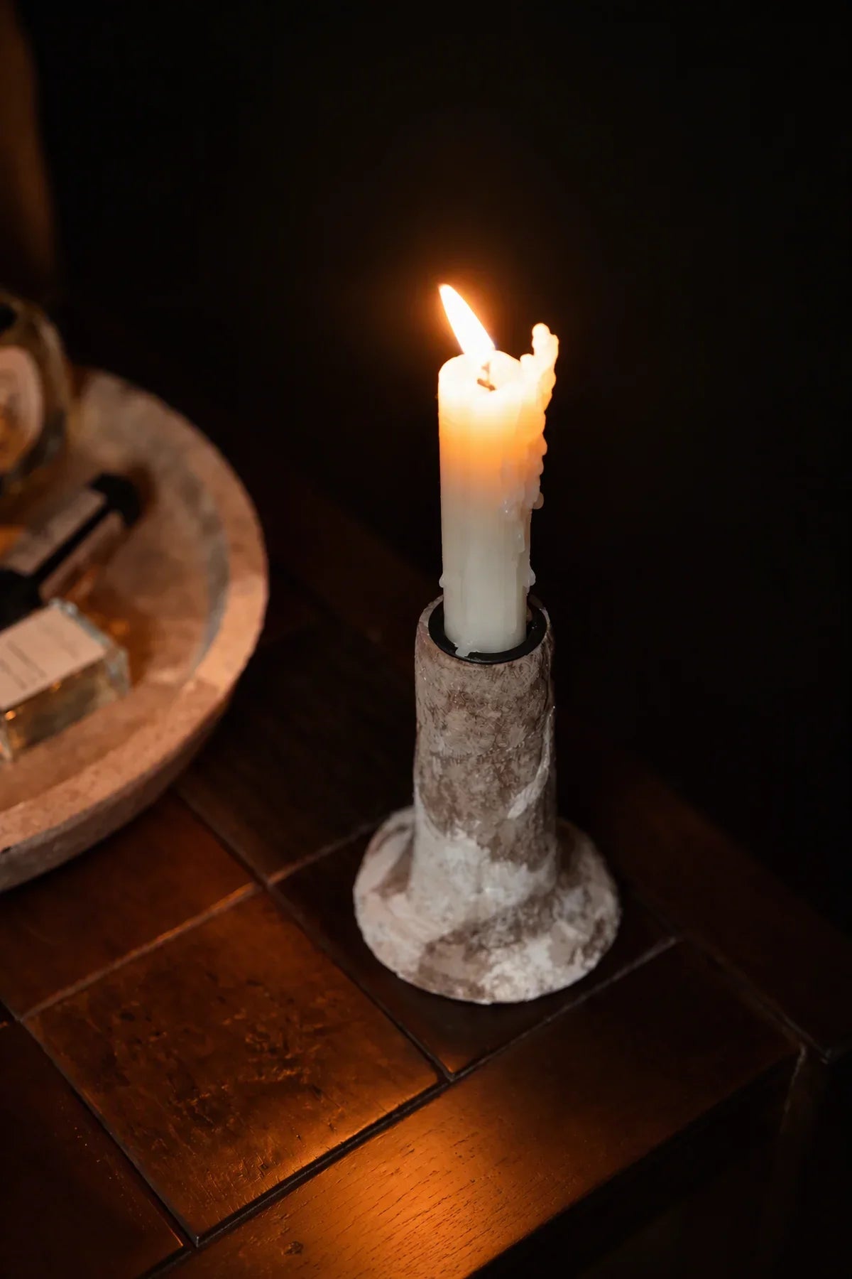 Artifact Hour Earthy Ceramic Candle Holder