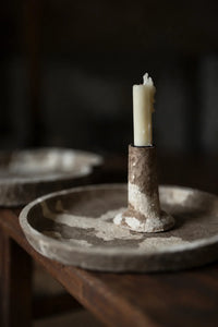 Artifact Hour Earthy Ceramic Candle Holder