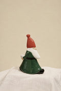 Winter March Painted Ceramic Candle Holder
