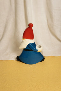 Winter March Painted Ceramic Candle Holder
