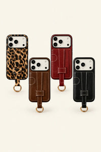 Metro Grip Espresso Leather-Look Wallet Phone Case