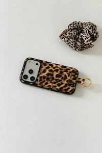 Metro Grip Espresso Leather-Look Wallet Phone Case
