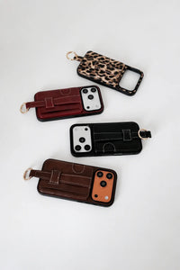 Metro Grip Espresso Leather-Look Wallet Phone Case