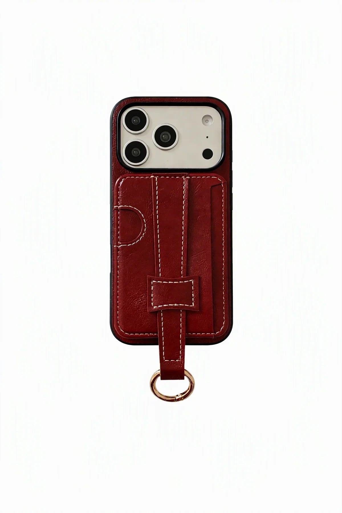 Metro Grip Espresso Leather-Look Wallet Phone Case