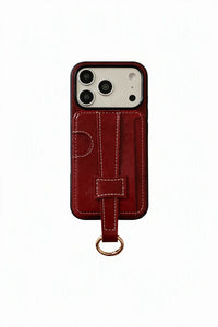 Metro Grip Espresso Leather-Look Wallet Phone Case