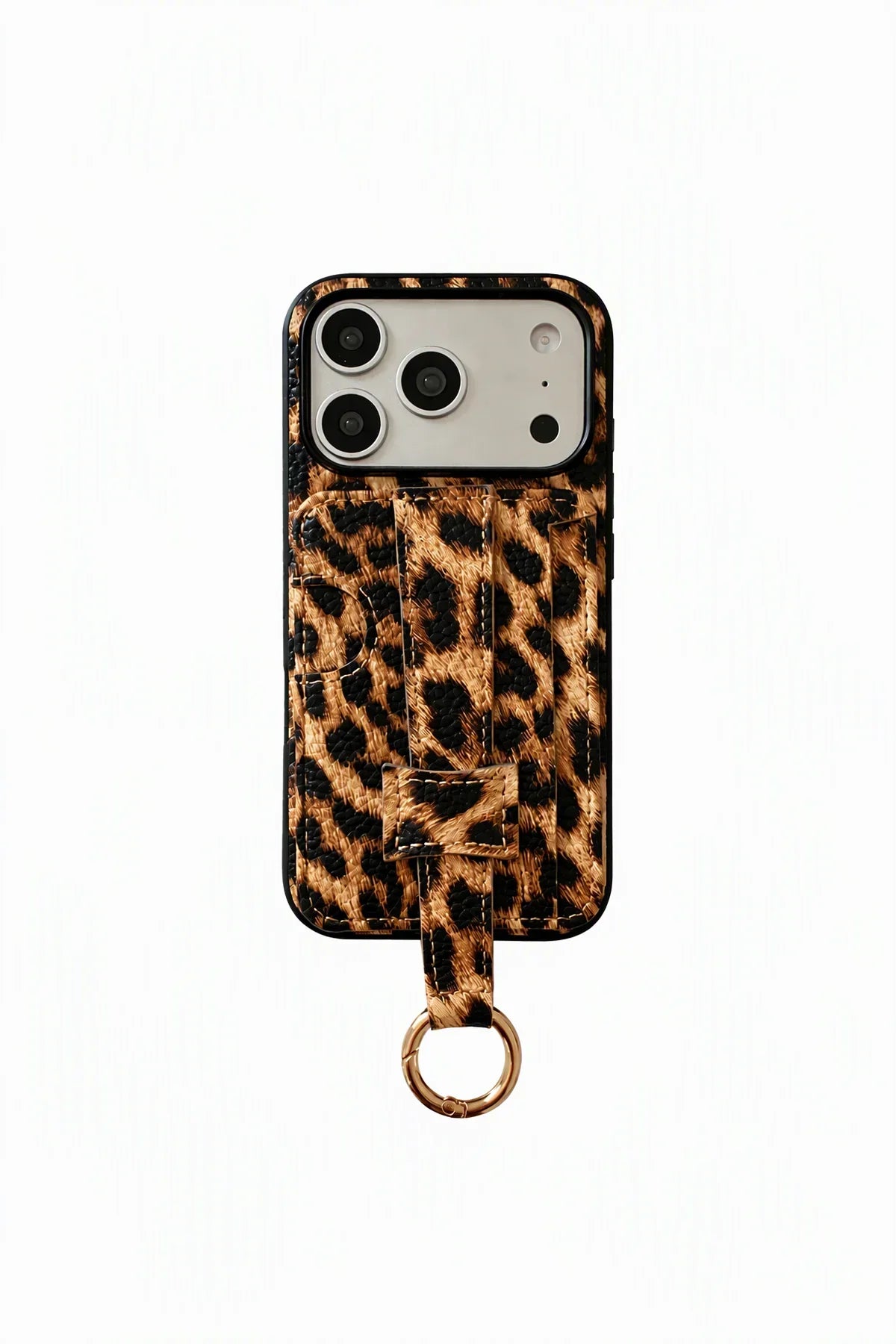 Metro Grip Espresso Leather-Look Wallet Phone Case