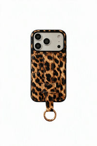 Metro Grip Espresso Leather-Look Wallet Phone Case