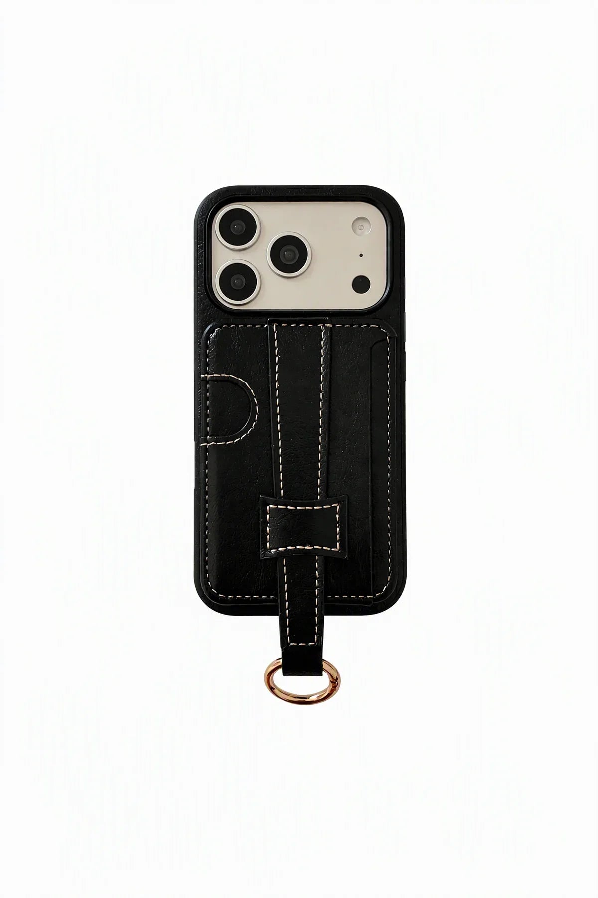 Metro Grip Espresso Leather-Look Wallet Phone Case