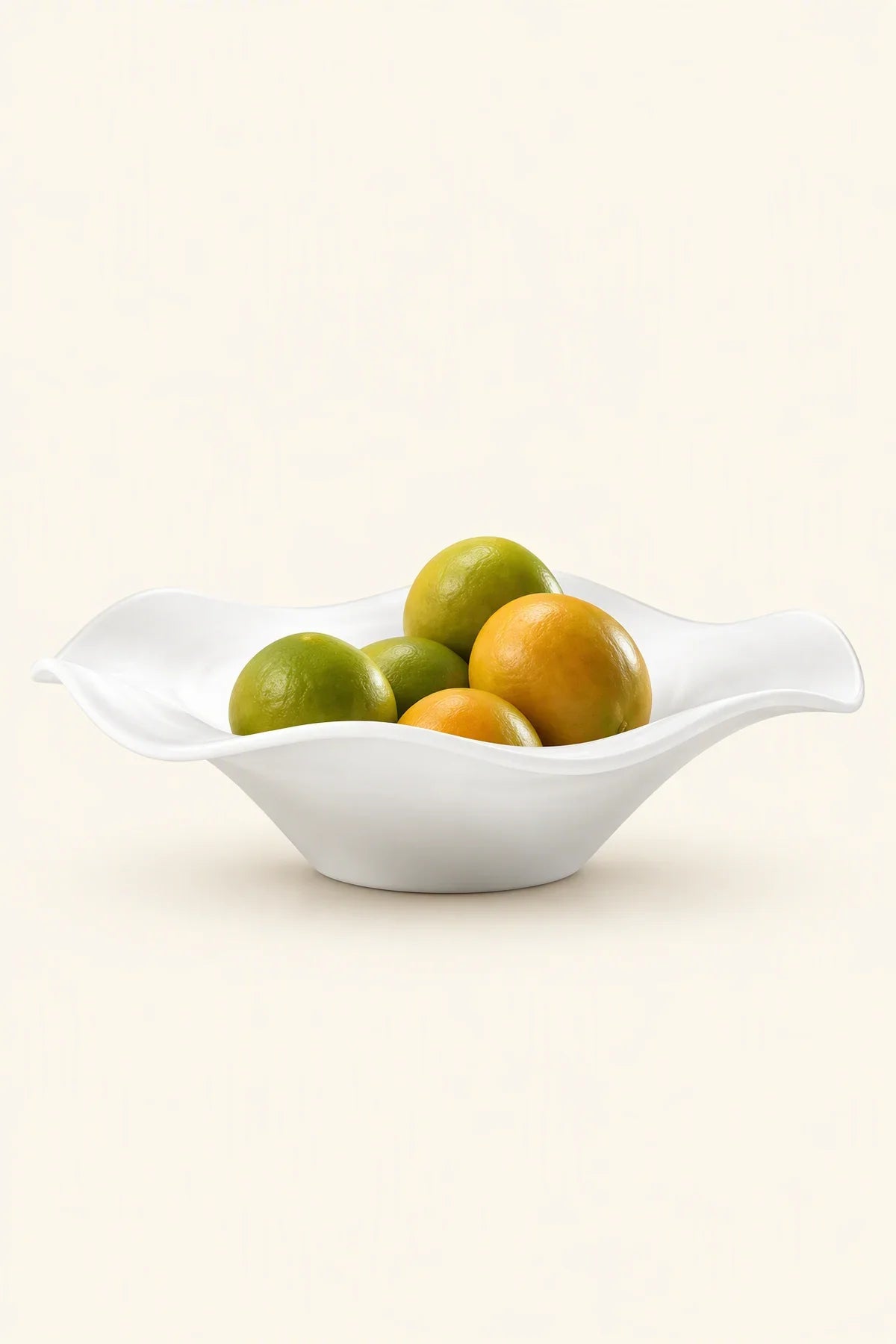 Soft Current Milky Glass Serving Bowl