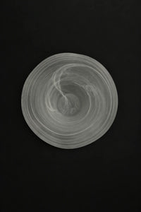 Soft Current Milky Glass Serving Bowl